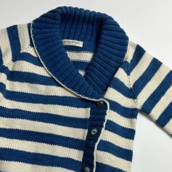 Misha & Puff cotton striped sweater cardigan 5-6 - Picture 3 of 5